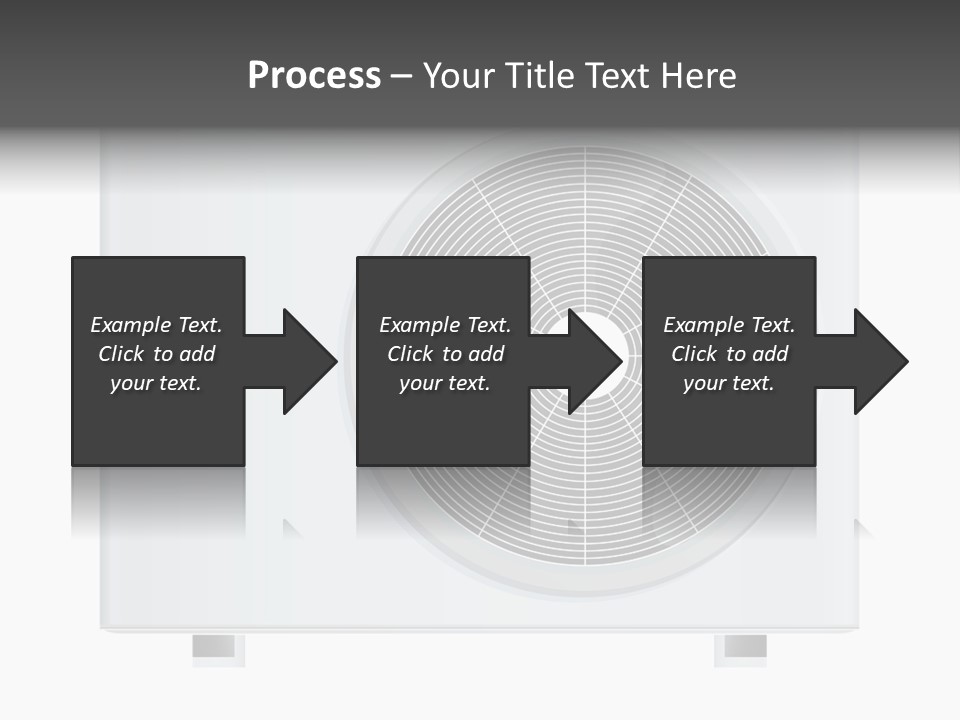 Air Conditioner Rasterized Vector Illustration Isolated With Clipping Path PowerPoint Template