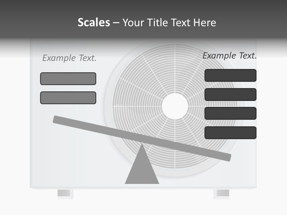 Air Conditioner Rasterized Vector Illustration Isolated With Clipping Path PowerPoint Template