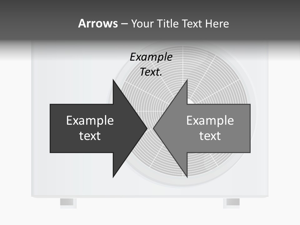 Air Conditioner Rasterized Vector Illustration Isolated With Clipping Path PowerPoint Template