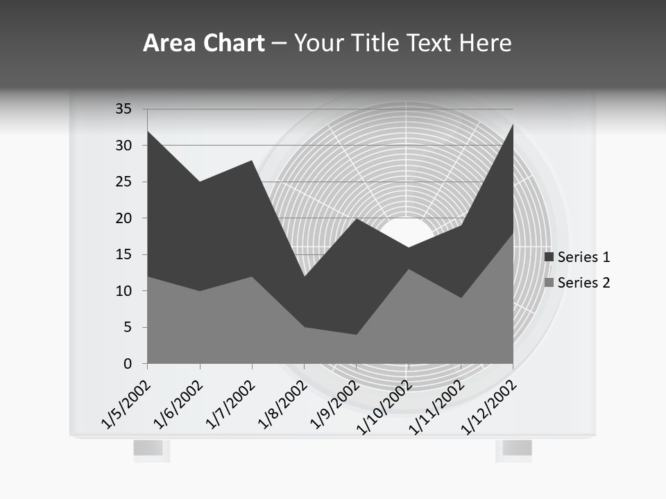 Air Conditioner Rasterized Vector Illustration Isolated With Clipping Path PowerPoint Template