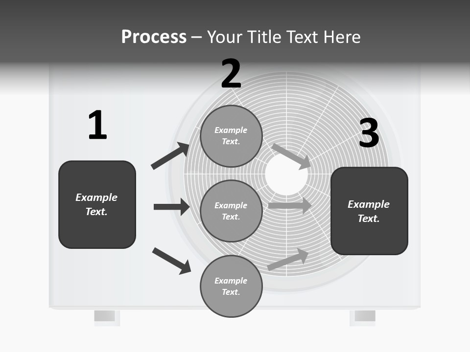 Air Conditioner Rasterized Vector Illustration Isolated With Clipping Path PowerPoint Template