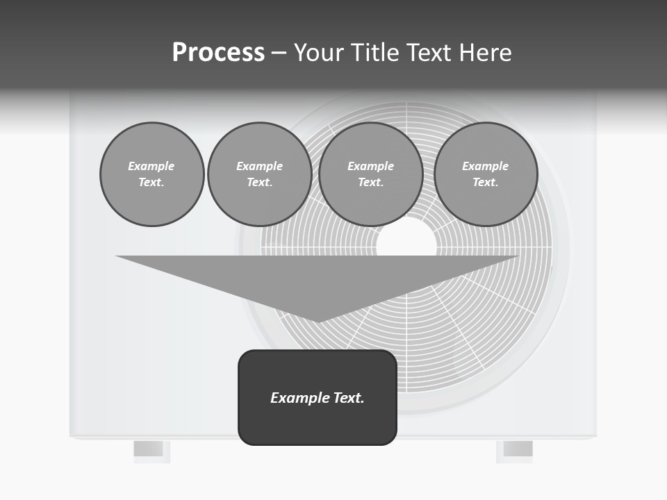Air Conditioner Rasterized Vector Illustration Isolated With Clipping Path PowerPoint Template