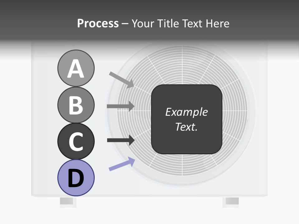 Air Conditioner Rasterized Vector Illustration Isolated With Clipping Path PowerPoint Template