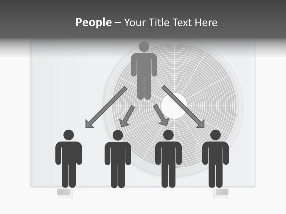 Air Conditioner Rasterized Vector Illustration Isolated With Clipping Path PowerPoint Template