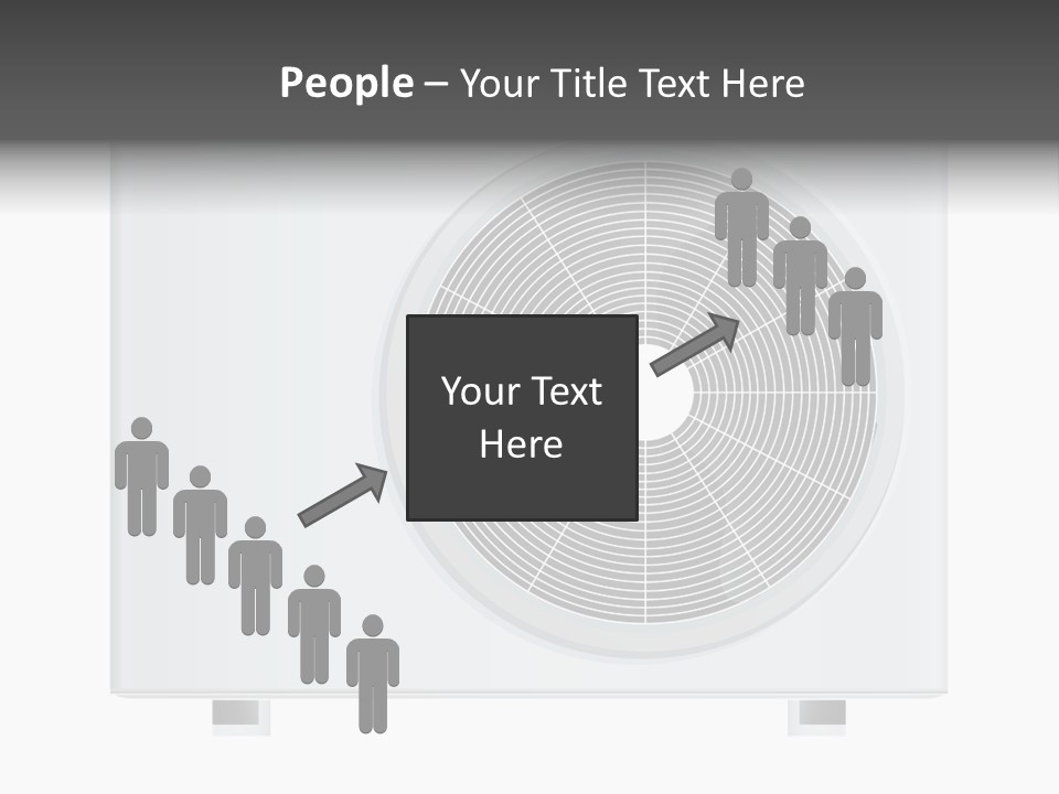 Air Conditioner Rasterized Vector Illustration Isolated With Clipping Path PowerPoint Template