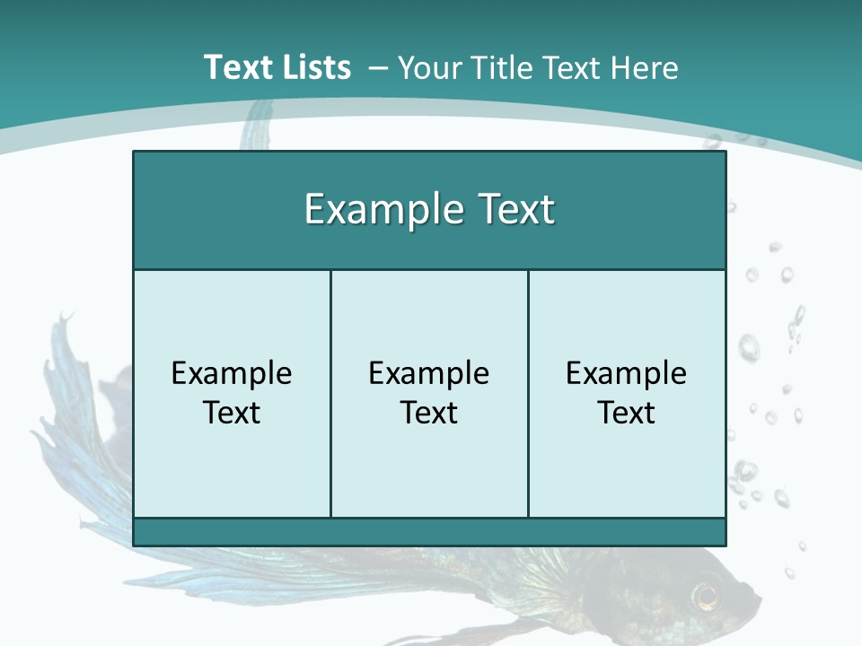 Shot Of A Blue Siamese Fighting Fish Under Water In Front Of A White Background PowerPoint Template