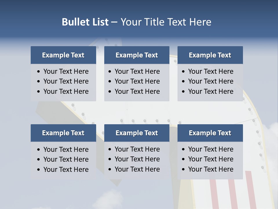 A Three-Dimensional Metal Arrow Sign. PowerPoint Template