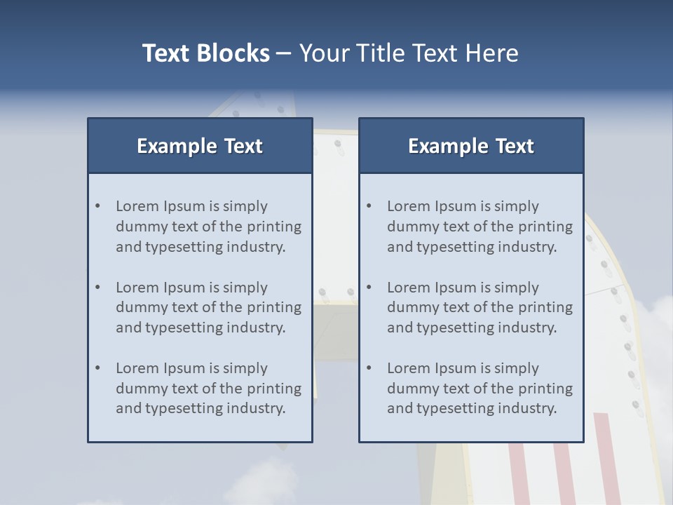 A Three-Dimensional Metal Arrow Sign. PowerPoint Template