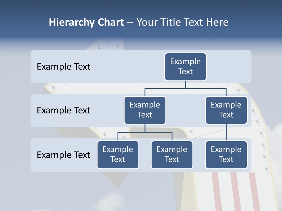 A Three-Dimensional Metal Arrow Sign. PowerPoint Template