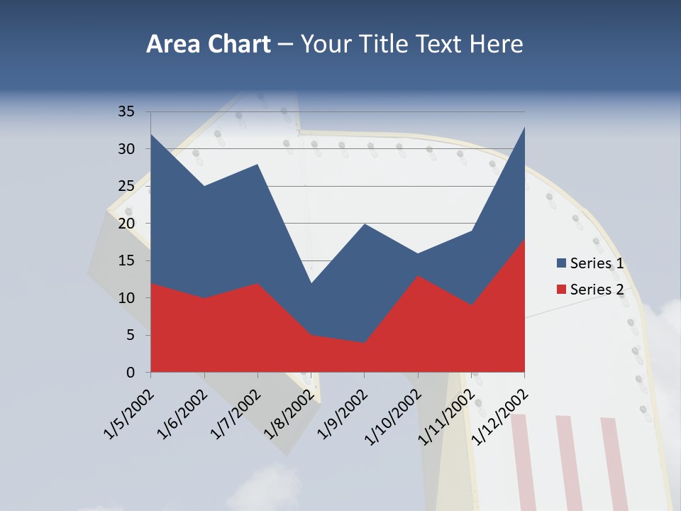 A Three-Dimensional Metal Arrow Sign. PowerPoint Template