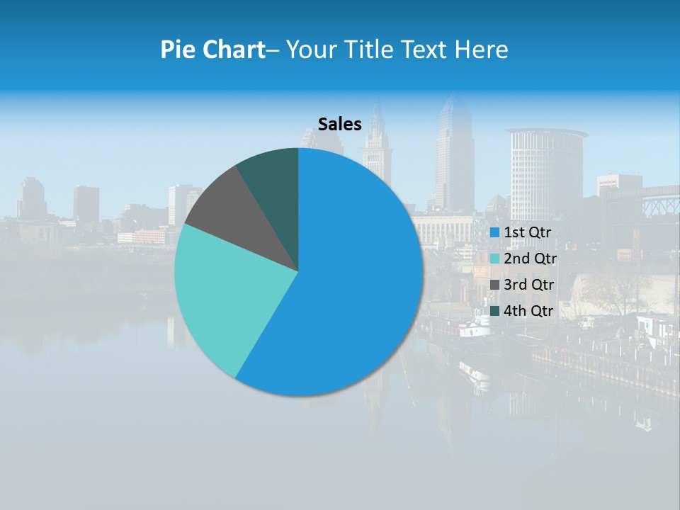 A River With A City In The Background PowerPoint Template