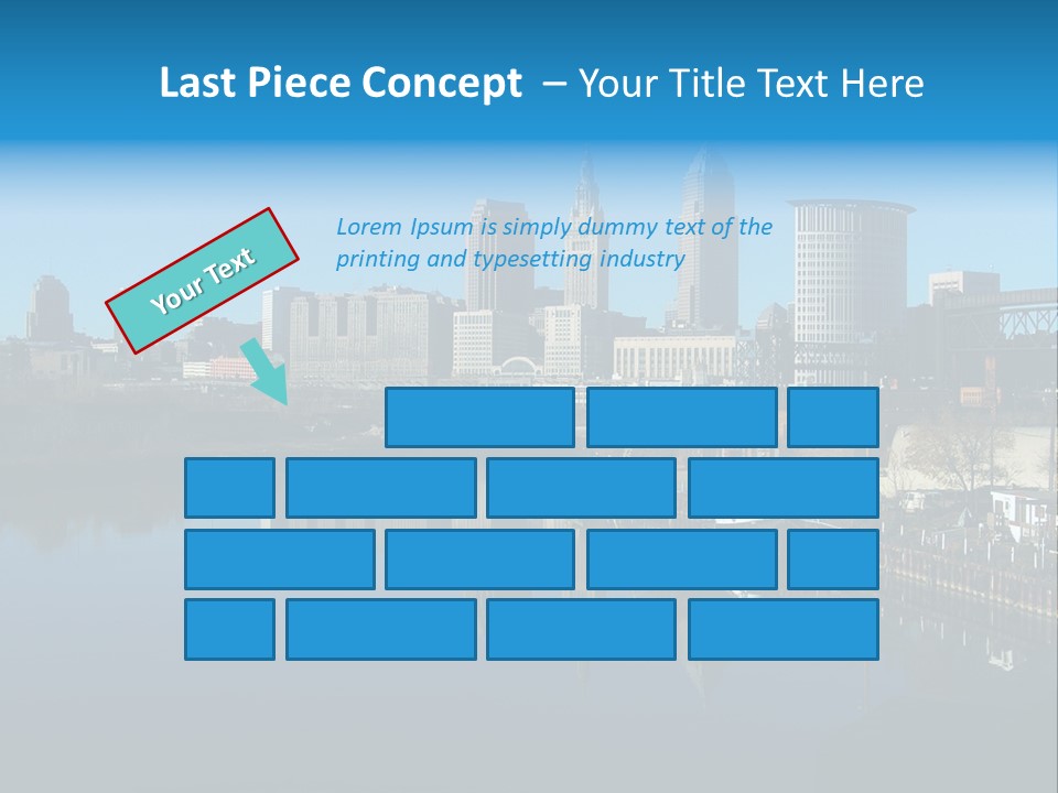 A River With A City In The Background PowerPoint Template