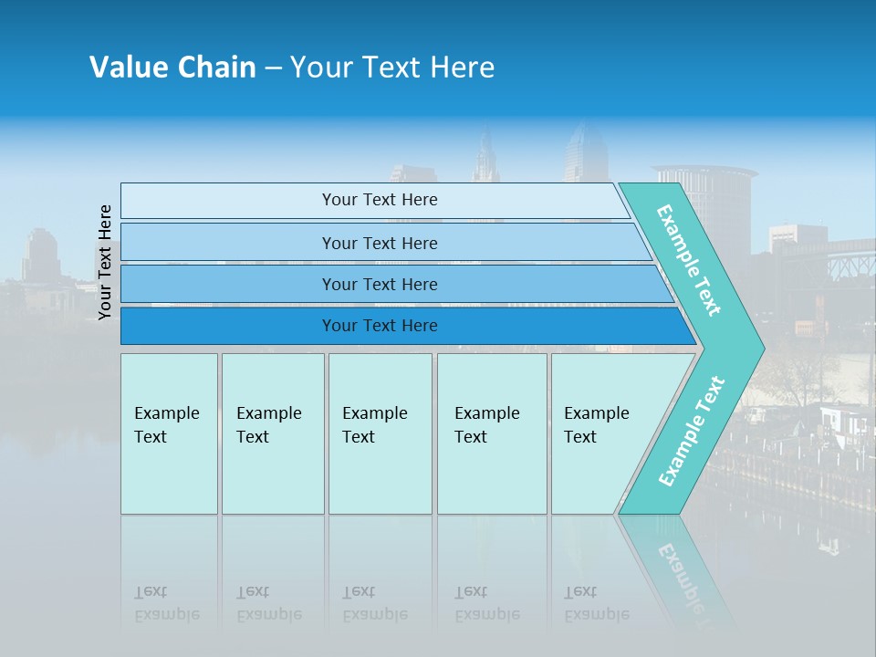 A River With A City In The Background PowerPoint Template