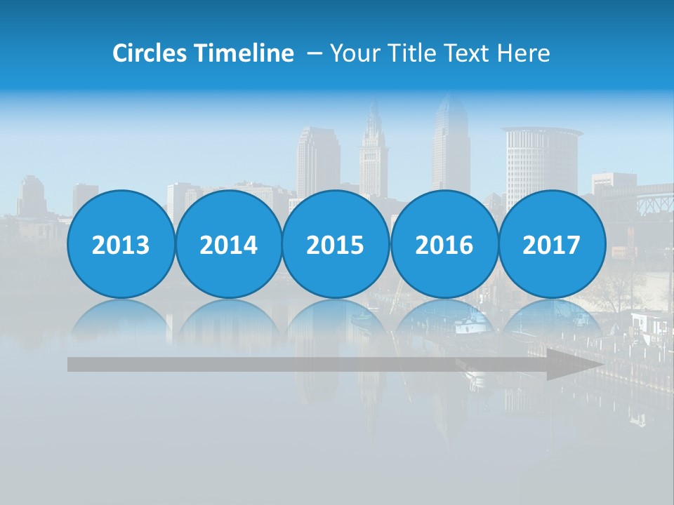 A River With A City In The Background PowerPoint Template