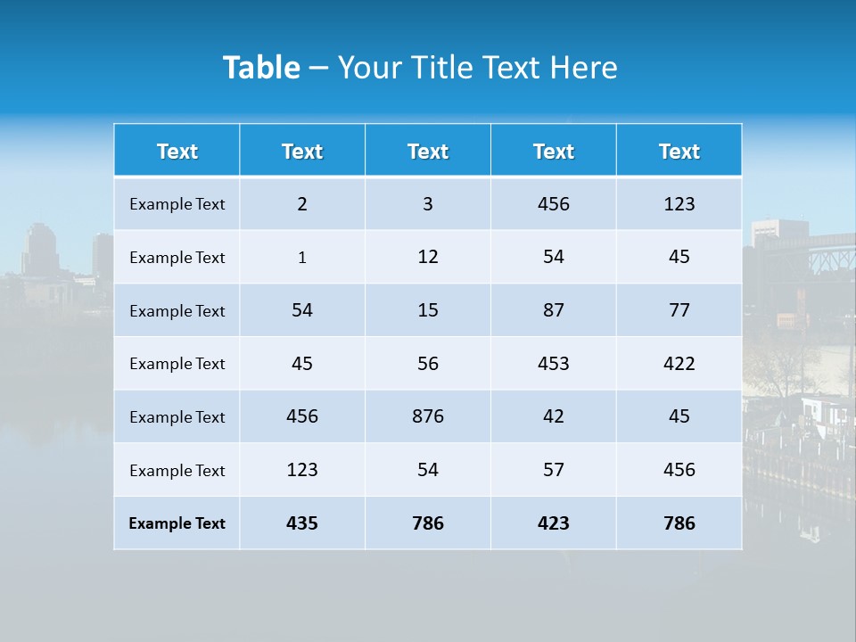 A River With A City In The Background PowerPoint Template