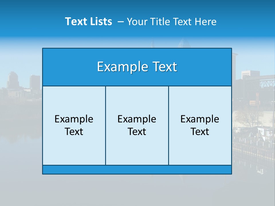 A River With A City In The Background PowerPoint Template