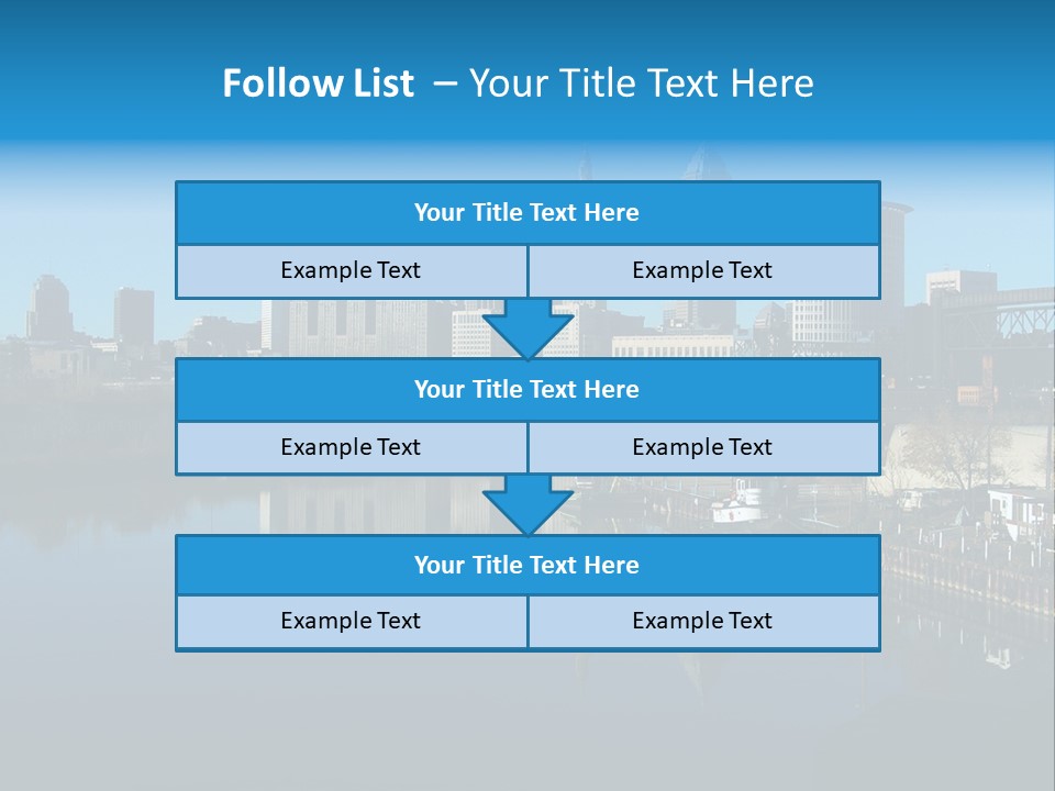 A River With A City In The Background PowerPoint Template