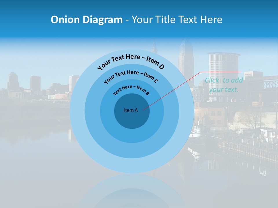 A River With A City In The Background PowerPoint Template