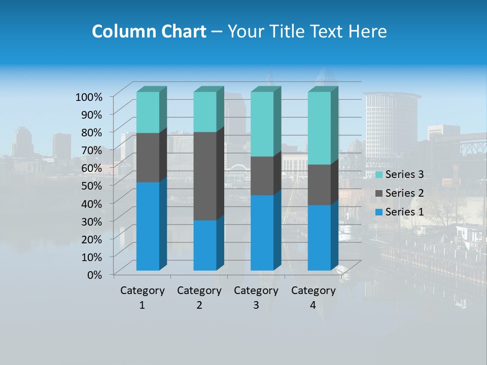 A River With A City In The Background PowerPoint Template