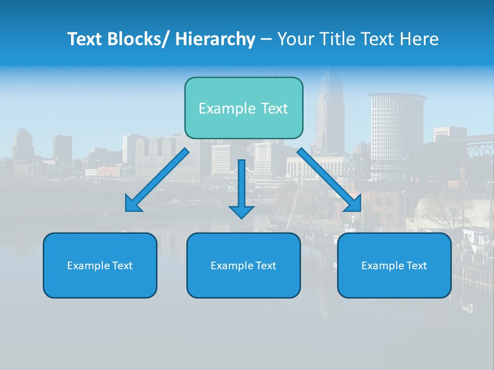 A River With A City In The Background PowerPoint Template