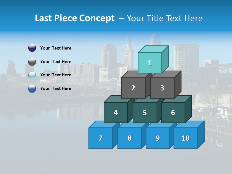 A River With A City In The Background PowerPoint Template