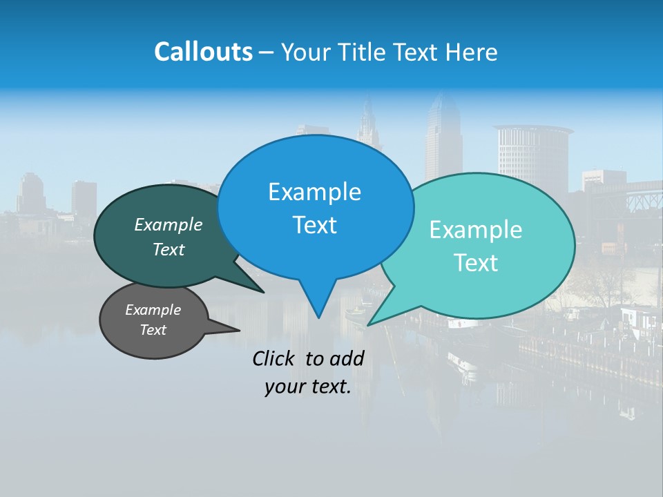 A River With A City In The Background PowerPoint Template