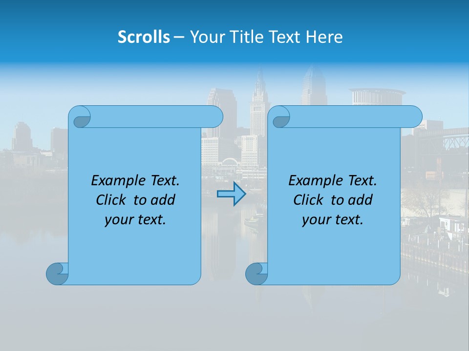 A River With A City In The Background PowerPoint Template