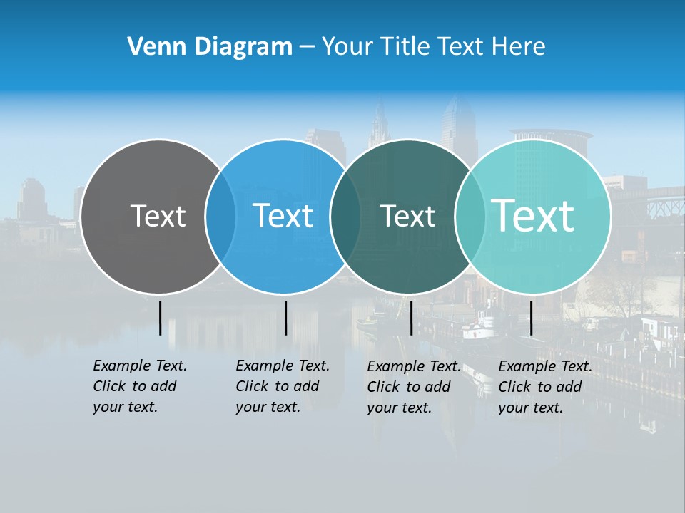 A River With A City In The Background PowerPoint Template