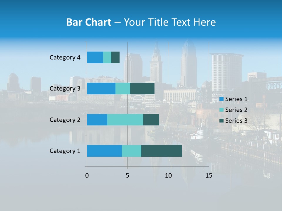 A River With A City In The Background PowerPoint Template