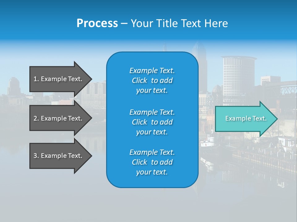 A River With A City In The Background PowerPoint Template