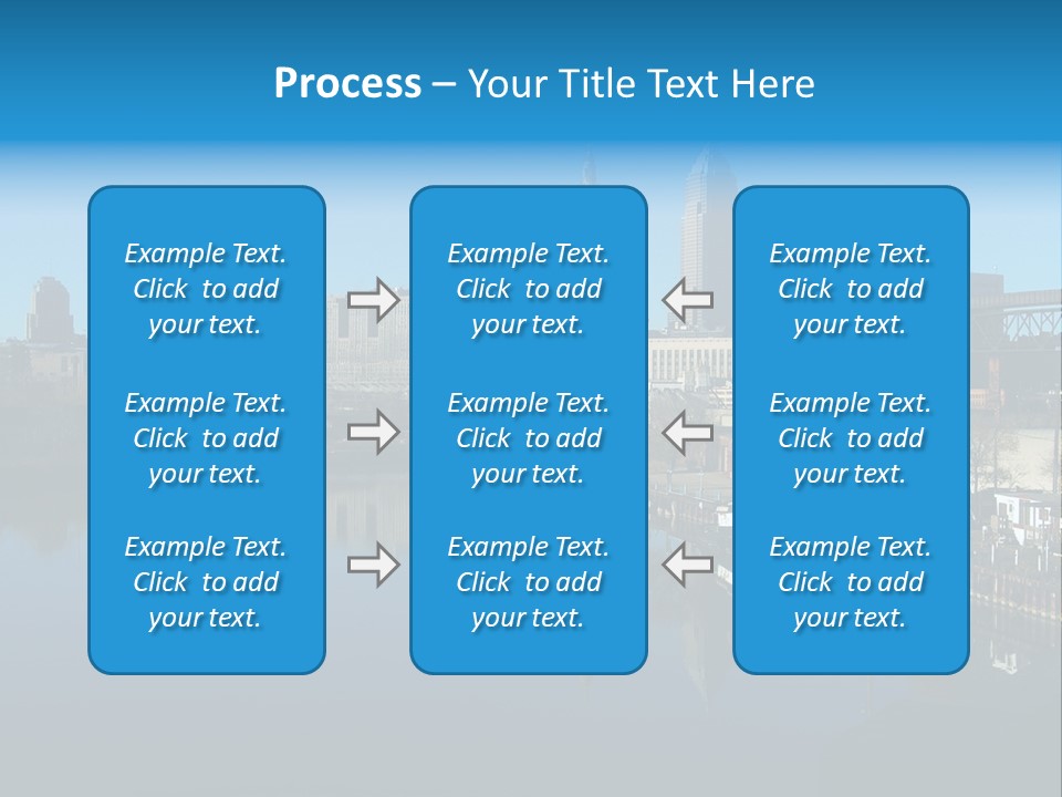 A River With A City In The Background PowerPoint Template