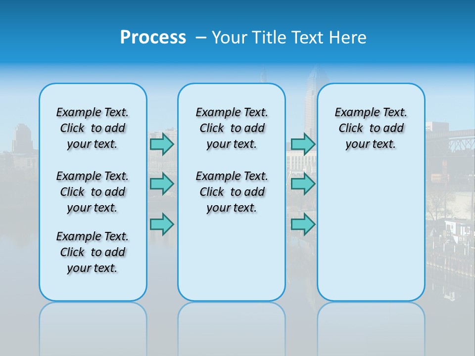 A River With A City In The Background PowerPoint Template
