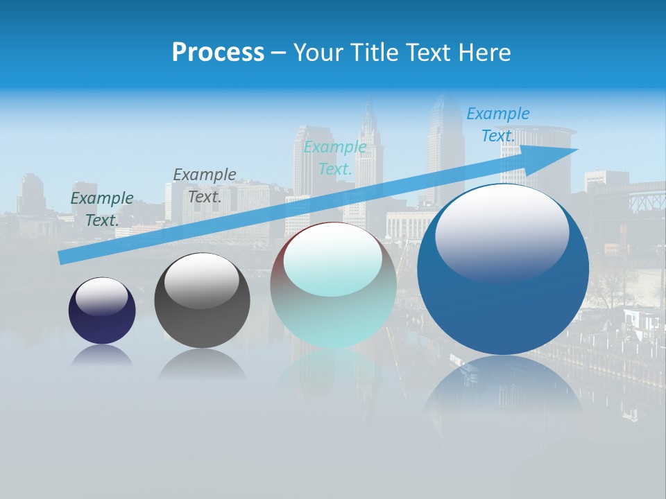 A River With A City In The Background PowerPoint Template