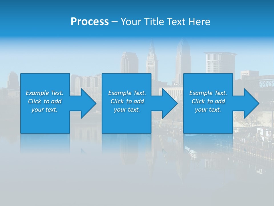 A River With A City In The Background PowerPoint Template