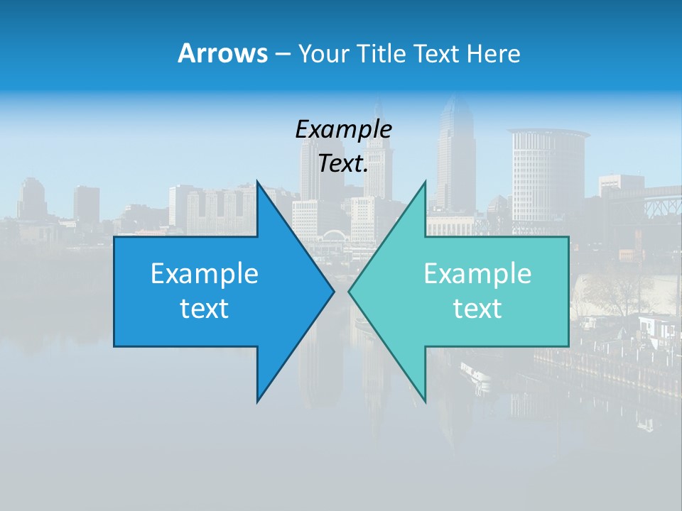 A River With A City In The Background PowerPoint Template