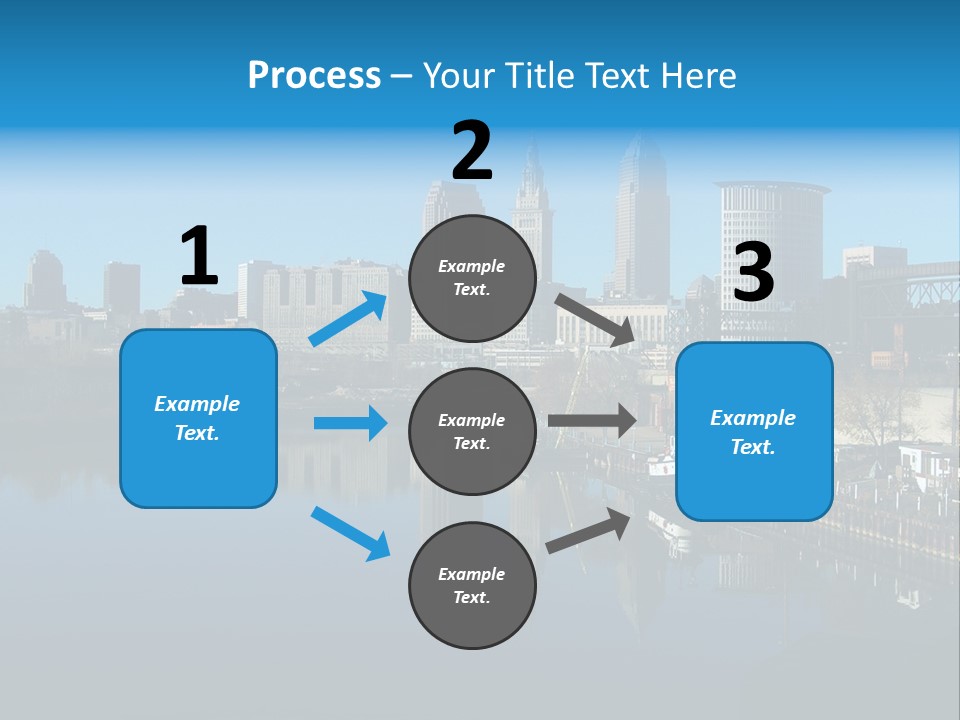 A River With A City In The Background PowerPoint Template