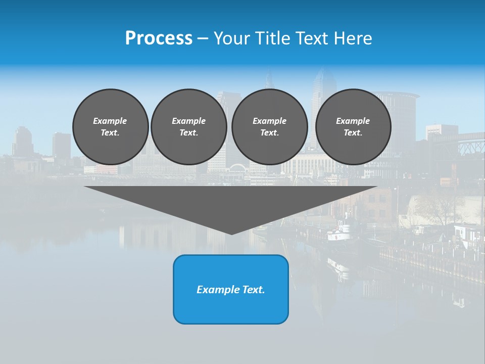 A River With A City In The Background PowerPoint Template