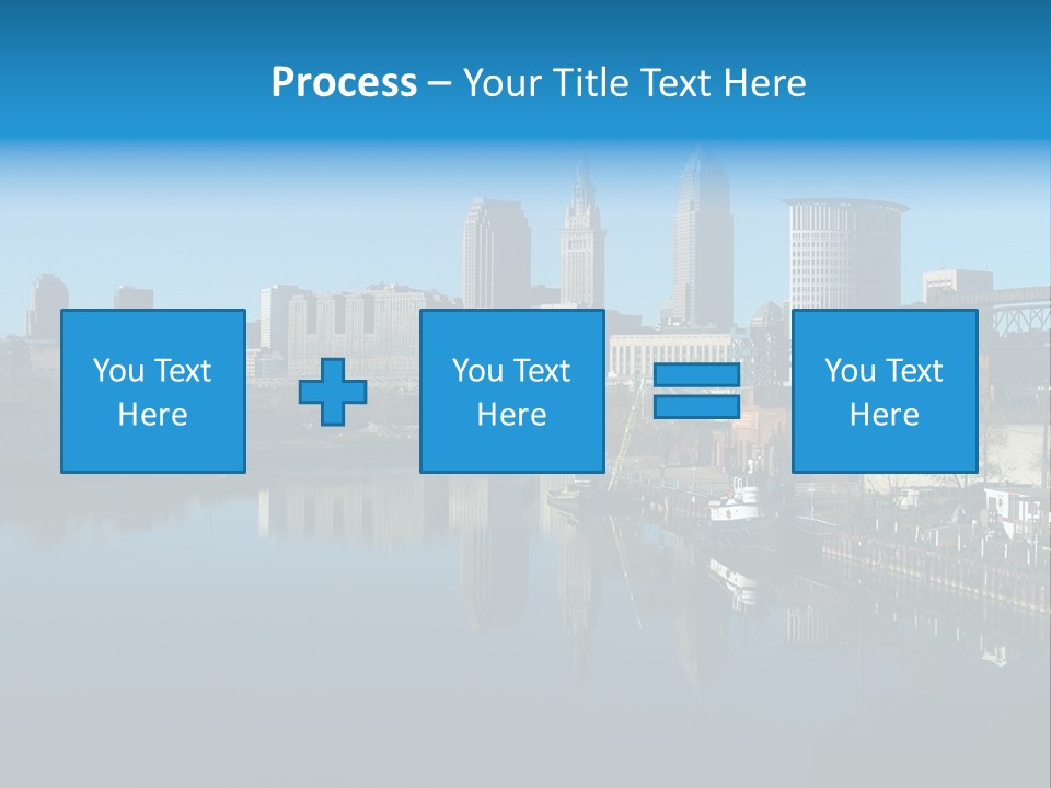 A River With A City In The Background PowerPoint Template