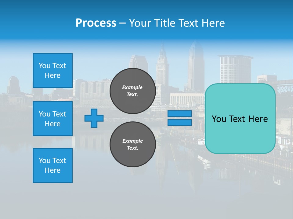 A River With A City In The Background PowerPoint Template