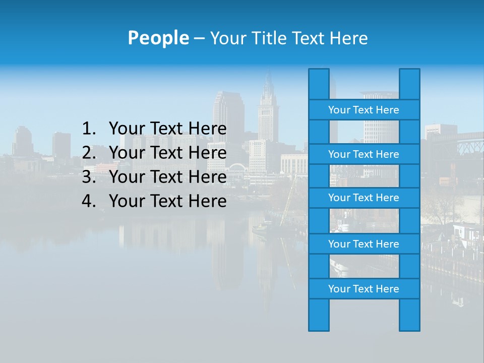 A River With A City In The Background PowerPoint Template