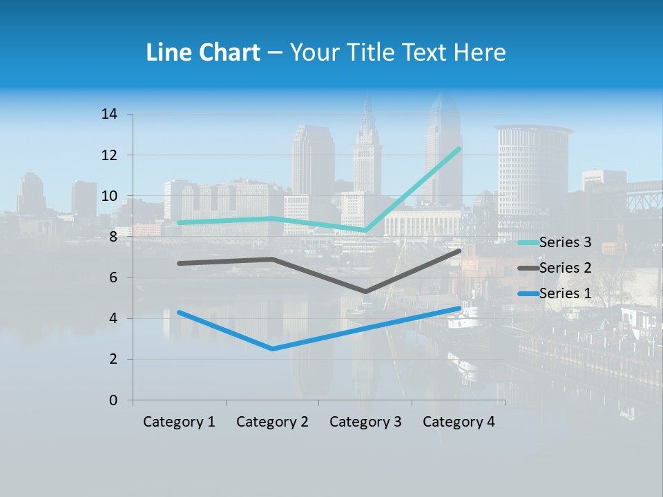 A River With A City In The Background PowerPoint Template