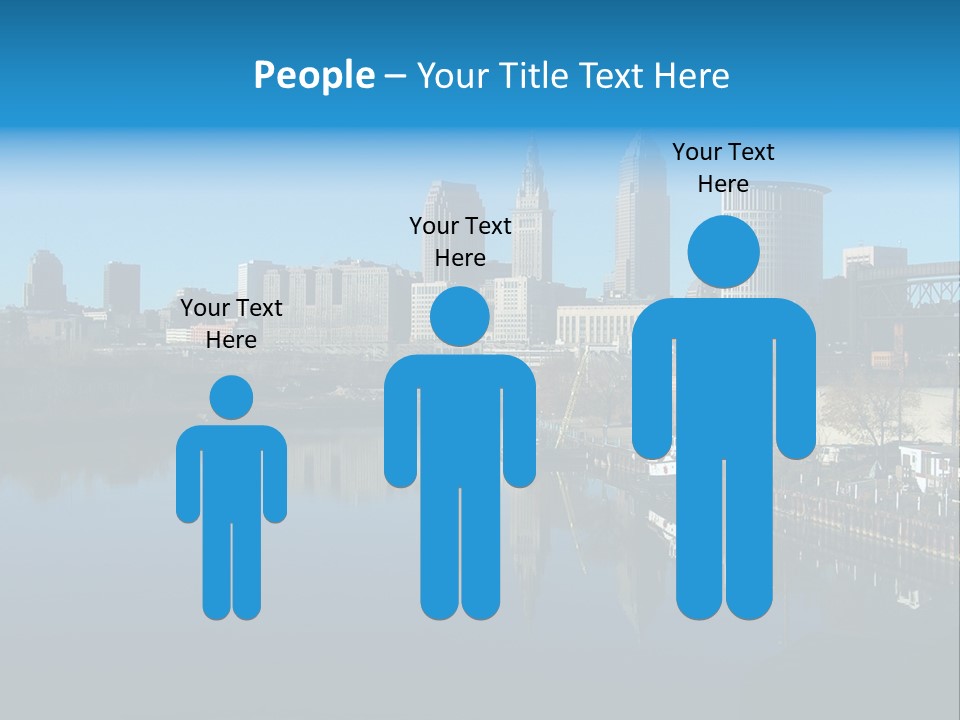 A River With A City In The Background PowerPoint Template