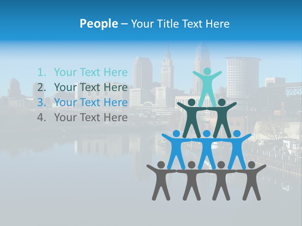 A River With A City In The Background PowerPoint Template