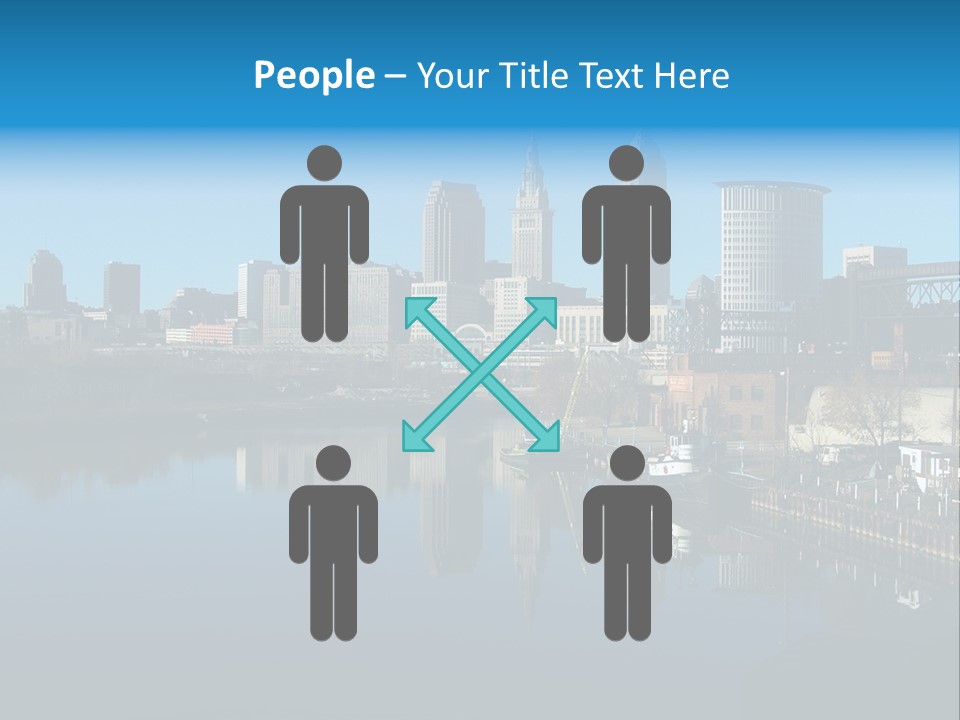 A River With A City In The Background PowerPoint Template