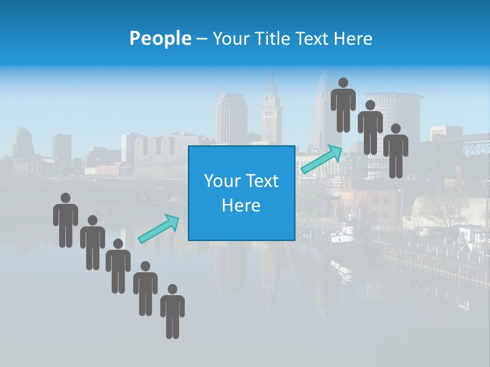 A River With A City In The Background PowerPoint Template