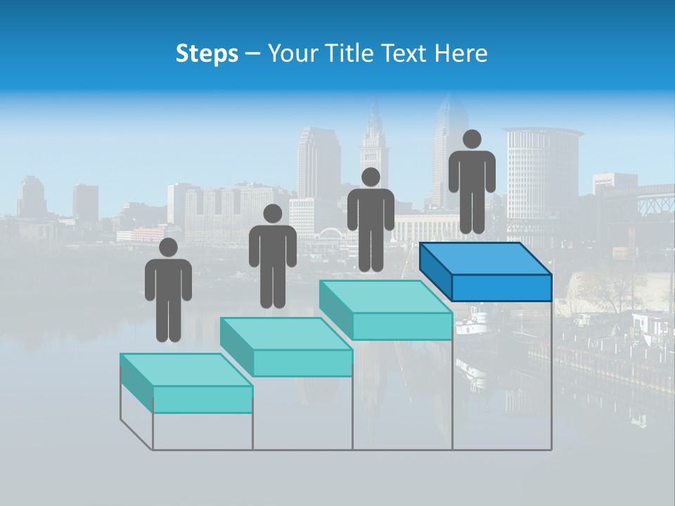 A River With A City In The Background PowerPoint Template