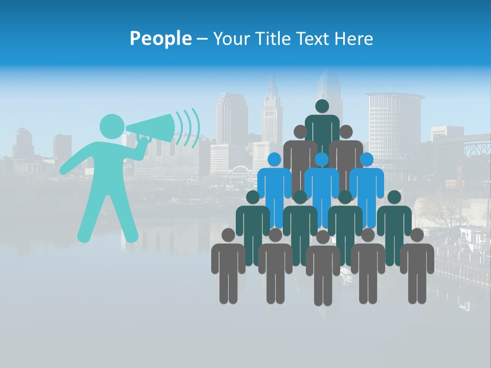 A River With A City In The Background PowerPoint Template