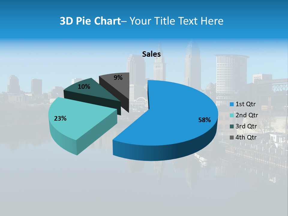A River With A City In The Background PowerPoint Template