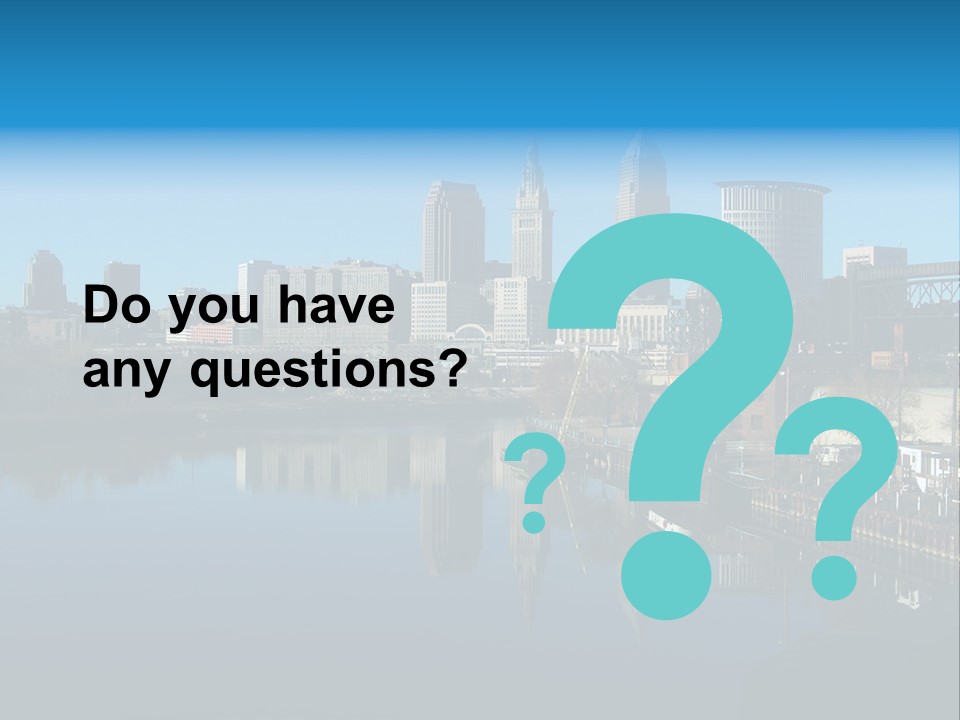 A River With A City In The Background PowerPoint Template