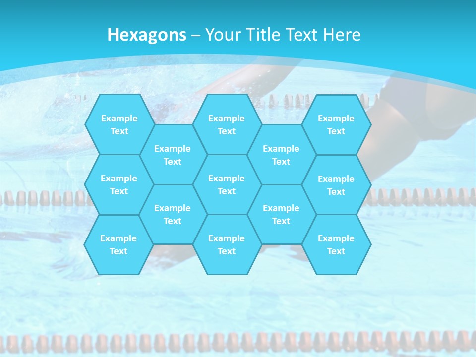 Swimmers Jumping In The Pool PowerPoint Template